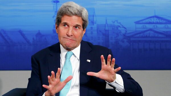 Secretário do Estado norte-americano John Kerry - Sputnik Brasil