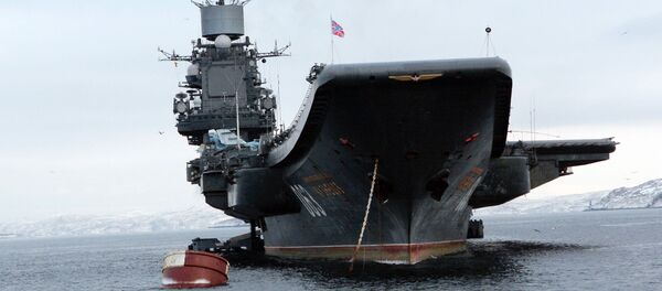 Porta-aviões Almirante Kuznetsov, da Marinha russa - Sputnik Brasil