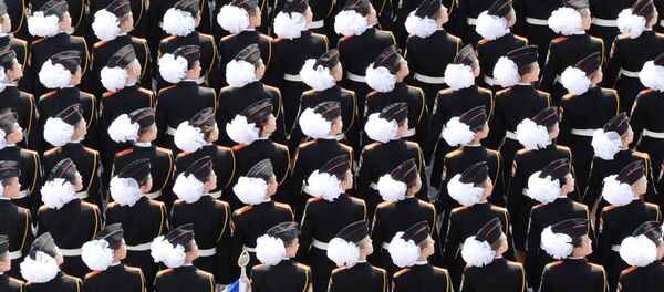 Parada militar na Praça Vermelha de Moscou em homenagem aos 70 anos da Vitória da Rússia na Segunda Guerra Mundial - Sputnik Brasil