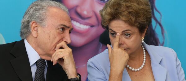 Dilma Rousseff e  Michel Temer - Sputnik Brasil