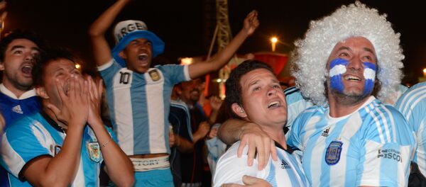 Turistas argentinos em Brasília durante a Copa do Mundo FIFA de 2014 - Sputnik Brasil