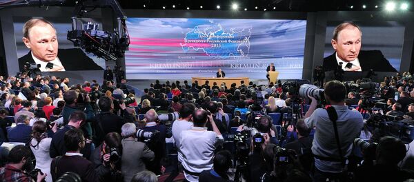 Grande coletiva de Vladimir Putin em 17 de dezembro - Sputnik Brasil