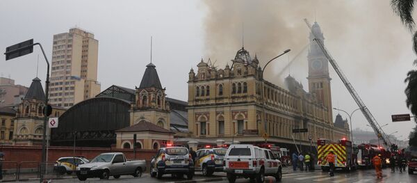Incêndio atinge o Museu da Língua Portuguesa em São Paulo - Sputnik Brasil