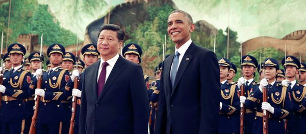 Barack Obama, presidente dos Estados Unidos, e Xi Jinping, presidente da China Barack Obama, presidente dos Estados Unidos, e Xi Jinping, presidente da China - Sputnik Brasil