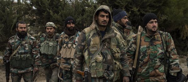 Exército sírio no sudeste de Damasco - Sputnik Brasil