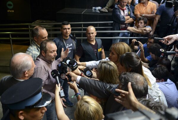 O chefe da Auroridade Federal para Serviços de Comunicação Audiovisual (AFSCA), Martín Sabbatella, dá uma entrevista depois da divulgação do decreto sobre a dissolução da pasta - Sputnik Brasil