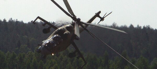 Helicóptero de assalto Mi-24 inspirou tanto os seus desenhadores e operadores que recebeu todo um monte de apelidos, desde ‘Crocodilo’ (Krokodil) e ‘Copo’ (Stakan) a ‘Tanque Voador’ (Letayuschy Tank) - Sputnik Brasil