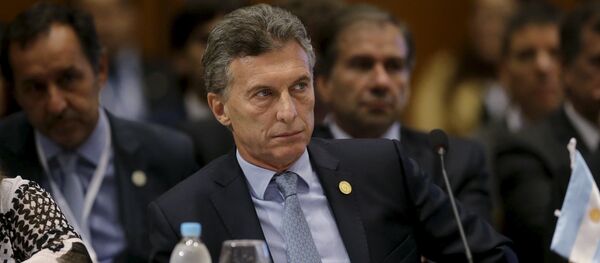 Presidente da Argentina, Mauricio Macri - Sputnik Brasil