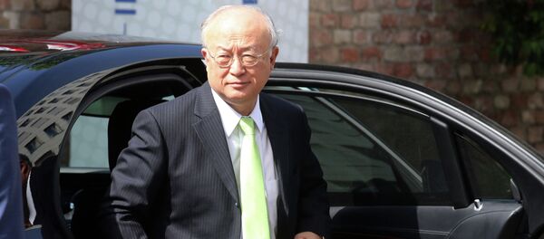 Director General of the International Atomic Energy Agency, IAEA, Yukiya Amano of Japan arrives at the Palais Coburg where closed-door nuclear talks with Iran take place in Vienna, Austria, Tuesday, June 30, 2015 Director General of the International Atomic Energy Agency, IAEA, Yukiya Amano of Japan arrives at the Palais Coburg where closed-door nuclear talks with Iran take place in Vienna, Austria, Tuesday, June 30, 2015 - Sputnik Brasil