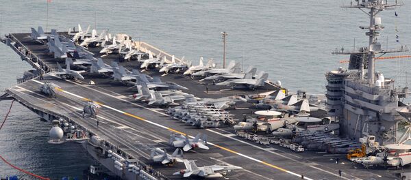 Porta-aviões norte-americano John C. Stennis - Sputnik Brasil