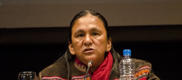 Milagro Sala no Fórum por uma Nova Independência Nacional e Latino-Americana em 6 de julho de 2015 - Sputnik Brasil