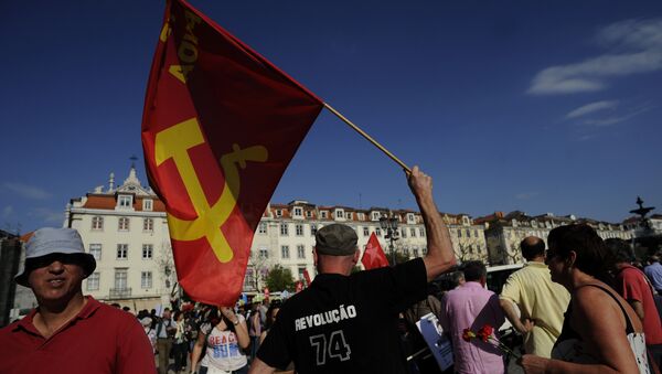 Manifestação comunista em Lisboa - Sputnik Brasil