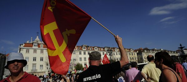 Manifestação comunista em Lisboa - Sputnik Brasil