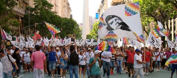 Argentinos exigem a libertação de Milagro Sala - Sputnik Brasil