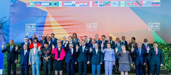 Dilma Rousseff e os demais Chefes de Estado e de Governo dos países da CELAC - Sputnik Brasil