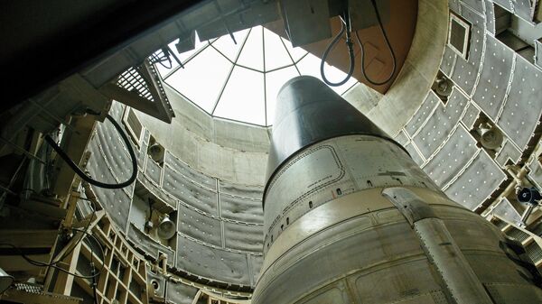 Um míssil nuclear ICBM Titan II desativado é visto em um silo no Missile Museum Titan (imagem referencial) - Sputnik Brasil