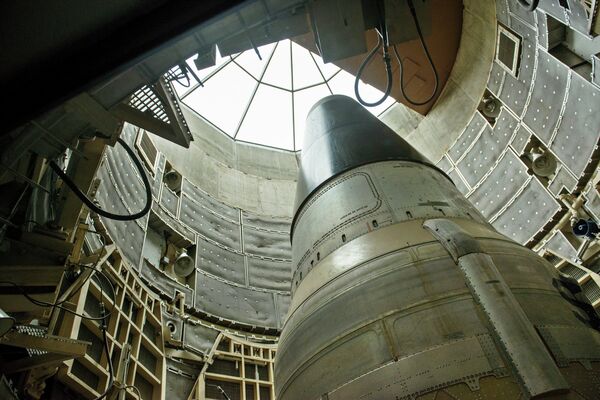 Um míssil nuclear ICBM Titan II desativado é visto em um silo no Missile Museum Titan (imagem referencial) - Sputnik Brasil