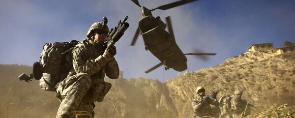 Os soldados do exército dos EUA da 101ª Divisão Aerotransportada - Sputnik Brasil