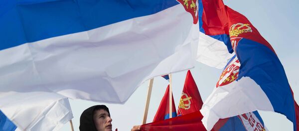 Bandeira da Sérvia - Sputnik Brasil