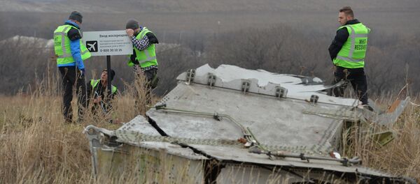 Peritos holandeses trabalham no lugar da queda do Boeing malaio no leste da Ucrânia - Sputnik Brasil