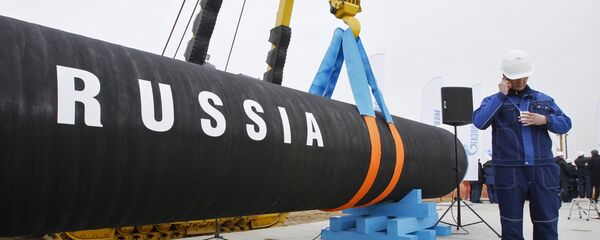 Peça de gasoduto da Rússia - Sputnik Brasil