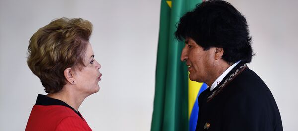 Dilma Rousseff e Evo Morales - Sputnik Brasil
