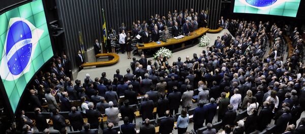 Sessão solene do Congresso Nacional para abertura dos trabalhos legislativos do segundo ano da 55ª Legislatura - Sputnik Brasil