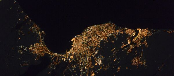Vista da cidade de Odessa feita a partir do espaço pelo cosmonauta russo Sergei Volkov - Sputnik Brasil