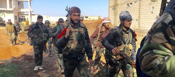 Soldados do Exército sírio na cidade de Osman na província de Daraa, Síria, 4 de fevereiro de 2016 - Sputnik Brasil