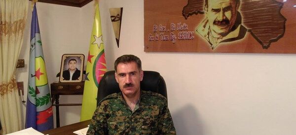 Abdo Ibrahim, ministro da Defesa do distrito curdo de Afrin, Turquia - Sputnik Brasil