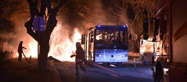 Atentado terrorista em Ancara - Sputnik Brasil
