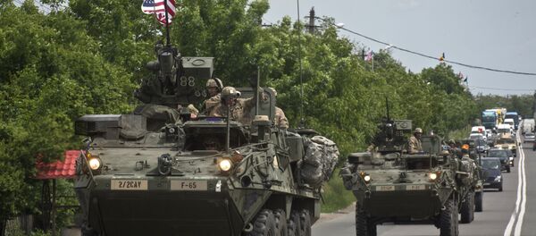 Veículos armados dos EUA - Sputnik Brasil