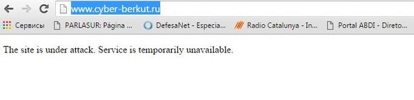 O site do CyberBerkut ficou indisponível em 19 de fevereiro de 2016 - Sputnik Brasil