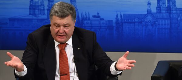 Pyotr Poroshenko durante a conferência de segurança em Munique, na segunda semana de fevereiro de 2016 - Sputnik Brasil