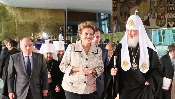 Dilma recebe o patriarca Kirill da Igreja Ortodoxa Russa - Sputnik Brasil