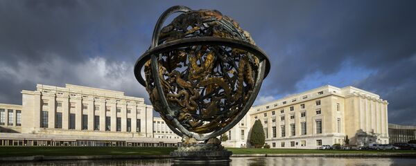 Vista geral da sede das Nações Unidas (ONU), em Genebra - Sputnik Brasil