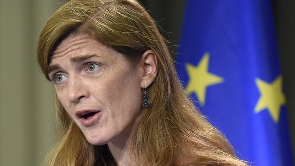 Samantha Power, representante permanente dos EUA na ONU - Sputnik Brasil