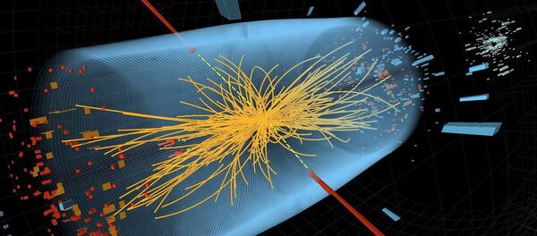 Colisão de prótons no acelerador de partículas do Centro Europeu de Pesquisas Nucleares (Cern). - Sputnik Brasil