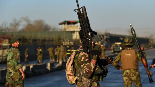 Forças de segurança do Afeganistão depois de um atentado em 27 de fevereiro - Sputnik Brasil