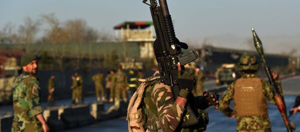 Forças de segurança do Afeganistão depois de um atentado em 27 de fevereiro - Sputnik Brasil