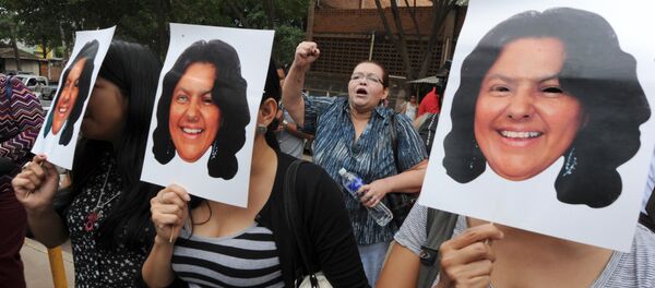 Ativistas protestam contra o assassinato de Berta Cáceres em Honduras - Sputnik Brasil