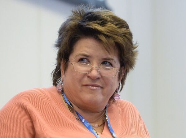 Liubov Glebova participou do Fórum Econômico Internacional em São Petersburgo em 2015 Liubov Glebova participou do Fórum Econômico Internacional em São Petersburgo em 2015 - Sputnik Brasil