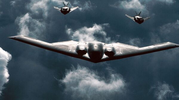 Avião militar norte-americano B-2 Spirit - Sputnik Brasil