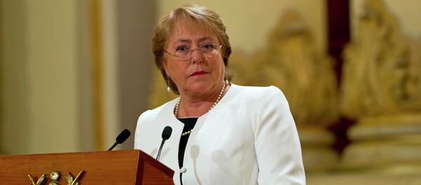 A presidente do Chile, Michelle Bachelet - Sputnik Brasil