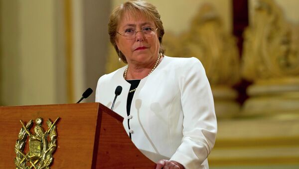 A presidente do Chile, Michelle Bachelet - Sputnik Brasil