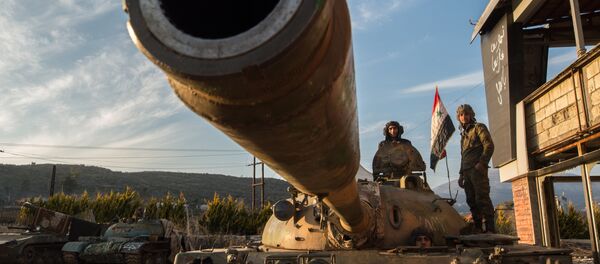 Servicemen of the Syrian Arab Army at the Syrian-Turkish border near the town of Kessab - Sputnik Brasil