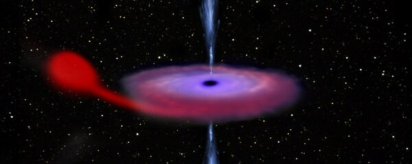 Buraco negro com uma estrela - Sputnik Brasil