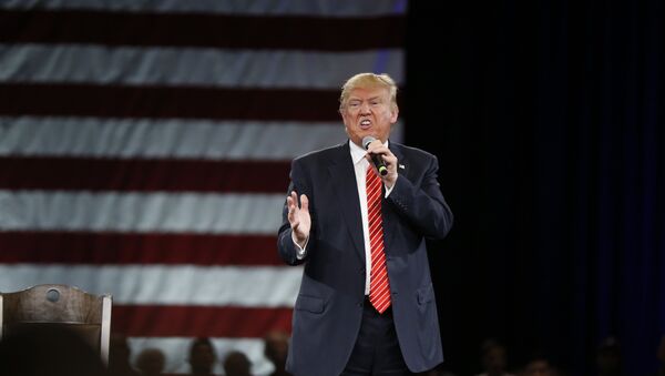 Bilionário e candidato à presidência dos EUA pelo Partido Republicano, Donal Trump, em Tampa - Sputnik Brasil