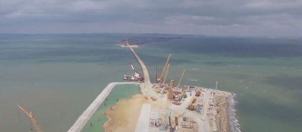 Assim será a ponte que ligará Crimeia à Rússia - Sputnik Brasil