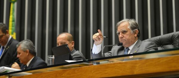 Primeira sessão plenária da Câmara que analisará o pedido de impeachment da presidente Dilma - Sputnik Brasil